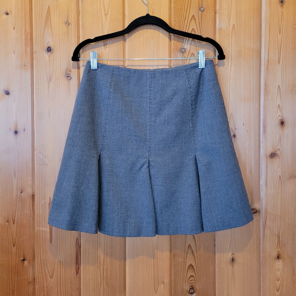 VINTAGE Hugo Buscanti Milano pleated grey skirt